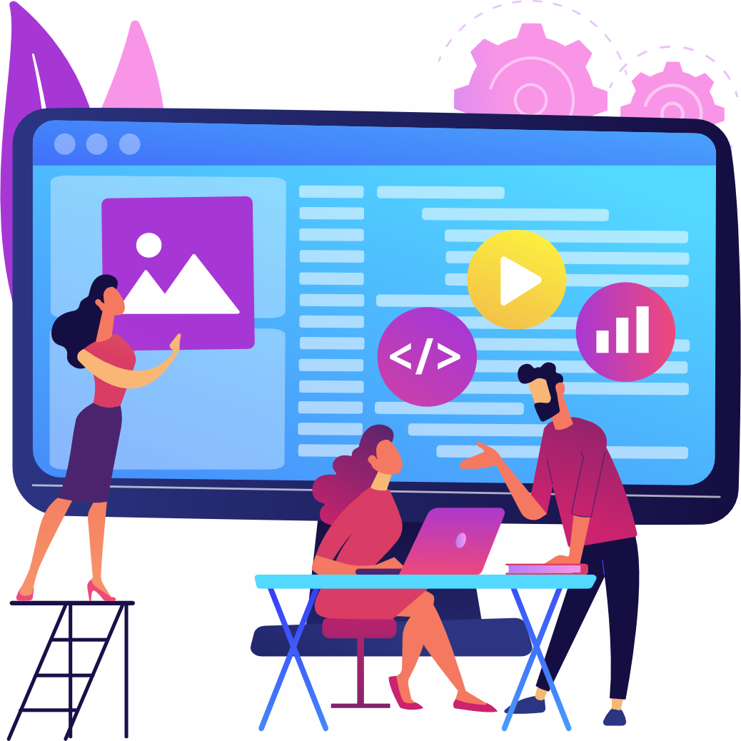 Custom Web Design and Frontend Coding interface