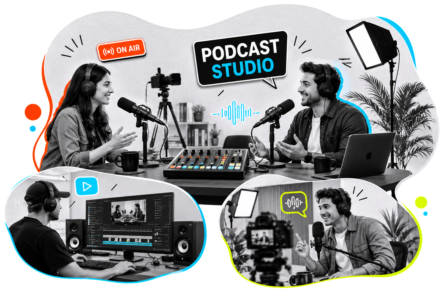 Podcast studio in Chhatrapati Sambhajinagar (Aurangabad) by Hype Tribe Media